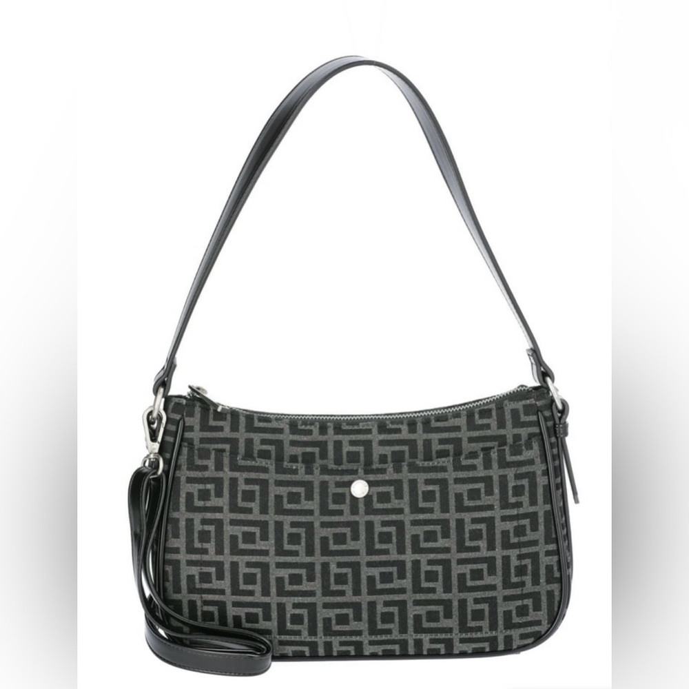 Nicole Fiorelli Women's Crossbody, Black Geo Jacquard Shoulder or Crossbody NWT